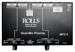 Rolls MP213 2-kanals mikrofonpreamp