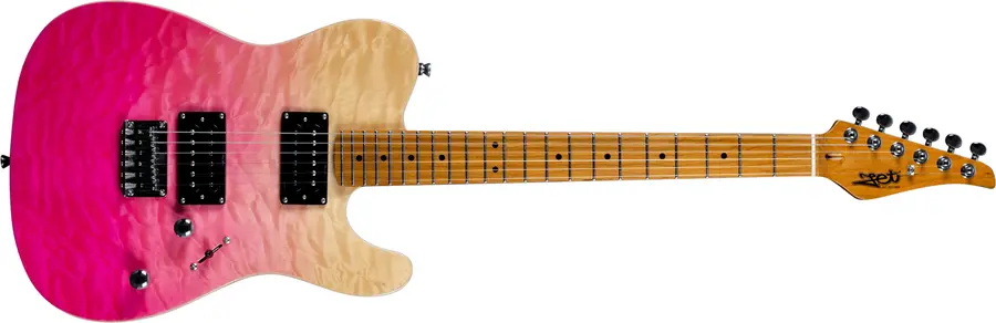 Jet Guitars JT-450  Trans pink 