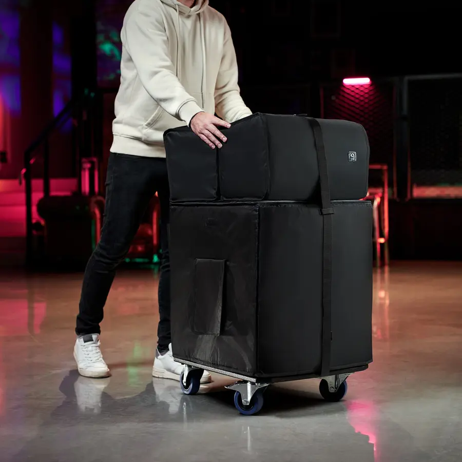 LD Systems DAVE 18 G4X BAG SET Transportsett med rullebrett og cover 