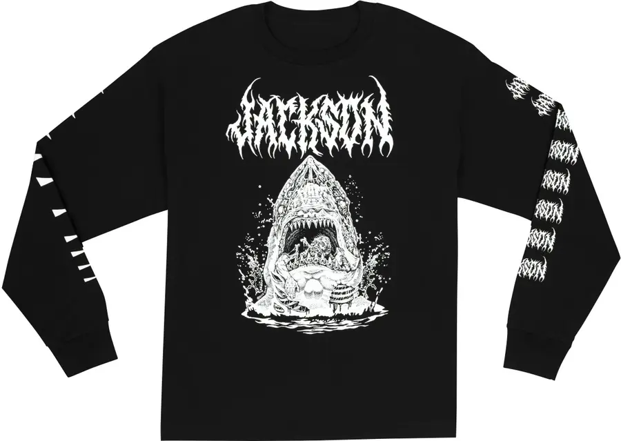 Jackson Sharkrot L/S T-Shirt, Black S 