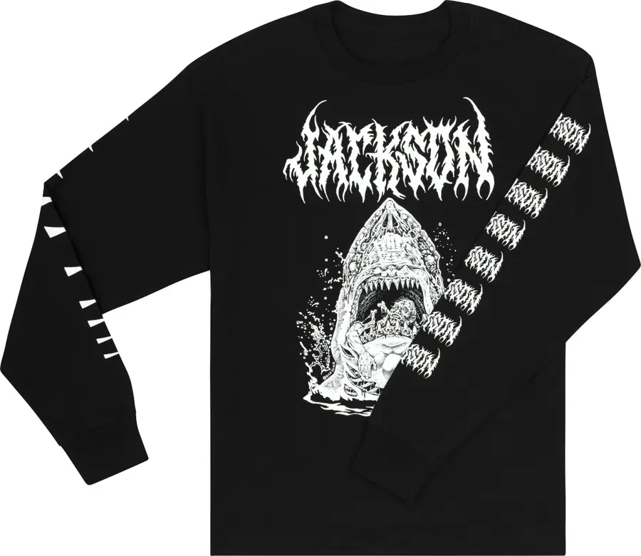 Jackson Sharkrot L/S T-Shirt, Black S 