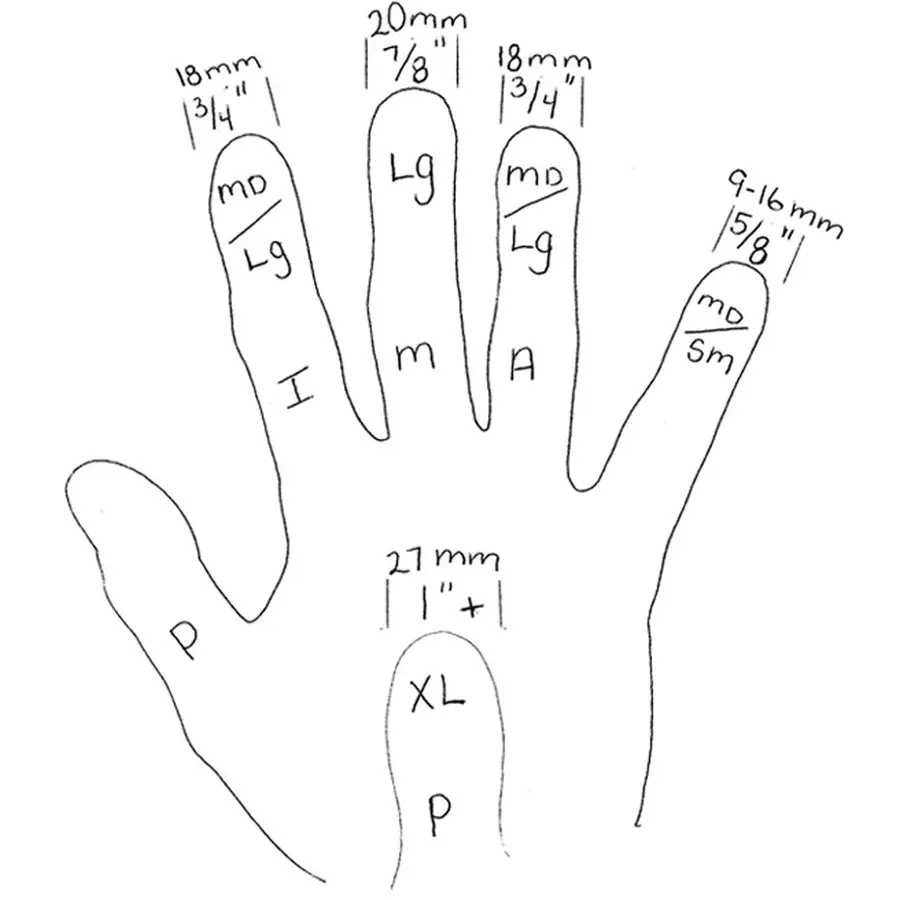 AlaskaPik plastic large fingerplekter (12 stk) 