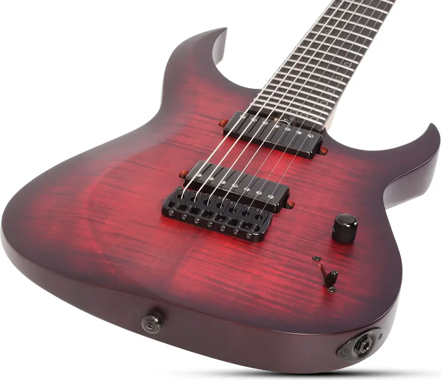 Schecter Sunset-7 Extreme Scarlet Burst 