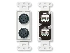RDL Termineringsplate 2x XLR3F US-veggboks, Phoenix type