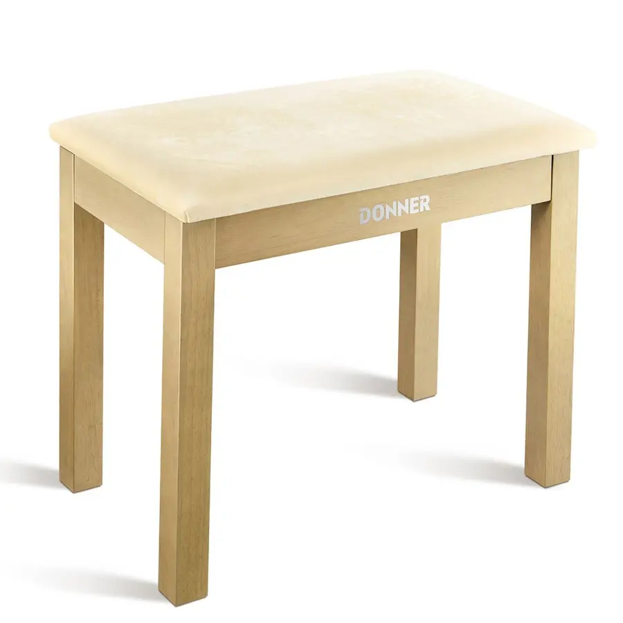 Donner Bench pianokrakk beige 