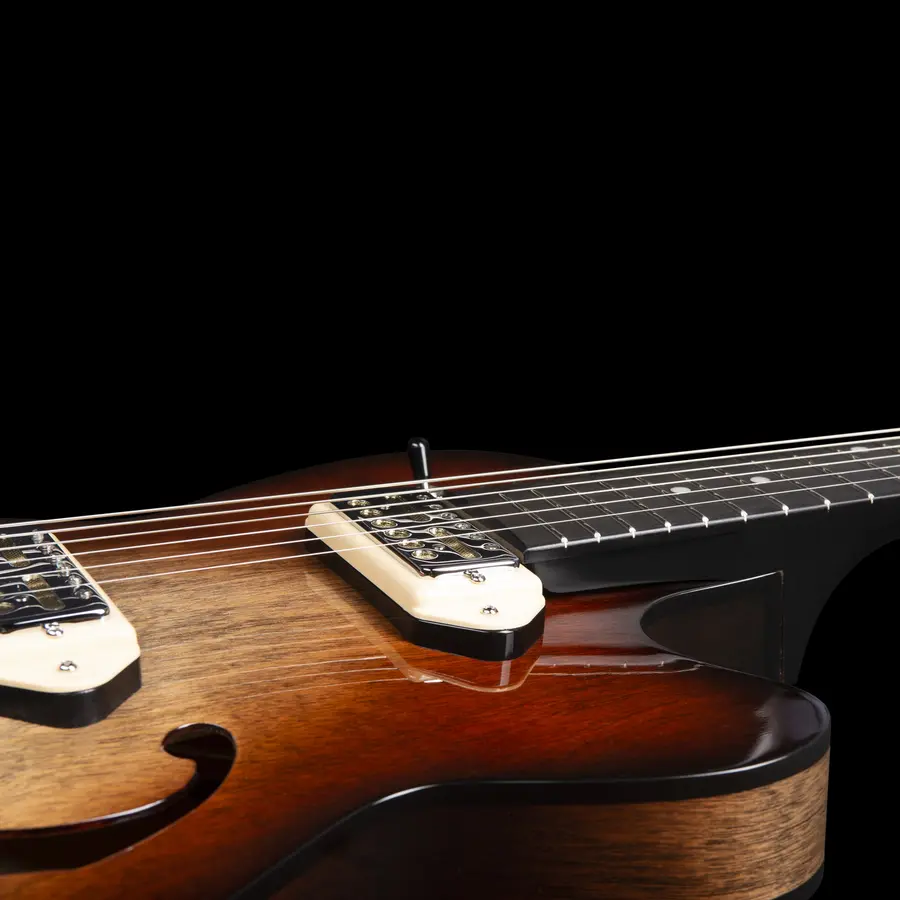 Godin 5th Ave TL Vintage Burst HG Gold Foil Dogear 