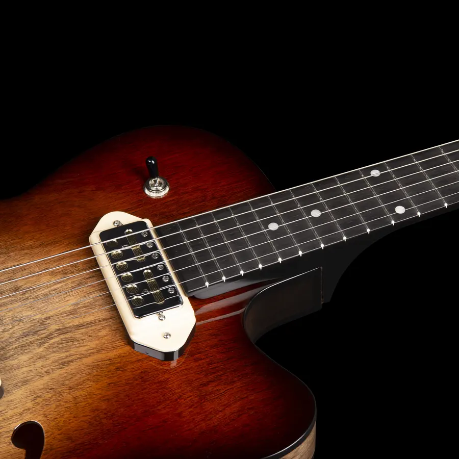 Godin 5th Ave TL Vintage Burst HG Gold Foil Dogear 