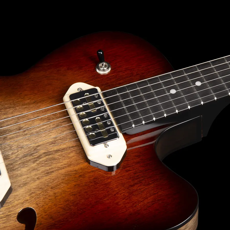 Godin 5th Ave TL Vintage Burst HG Gold Foil Dogear 
