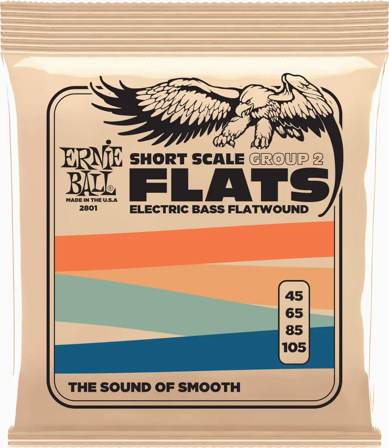 Ernie Ball 2801 Flatwound GR2 (045-105) Short Scale 