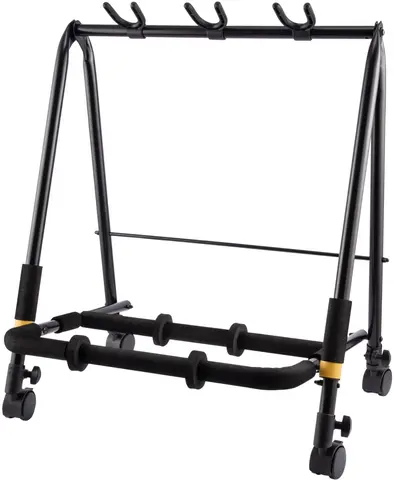 Hercules GS523 Plus Gitarrack For 3 gitarer, på hjul