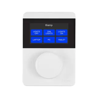Biamp Kontrollenhet Tesira Ethernet/PoE Encoder and touch, Hvit