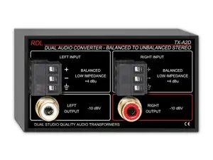 TDL TX-A2D Transformator Balansert til Ubalansert Skru RCA Stereo
