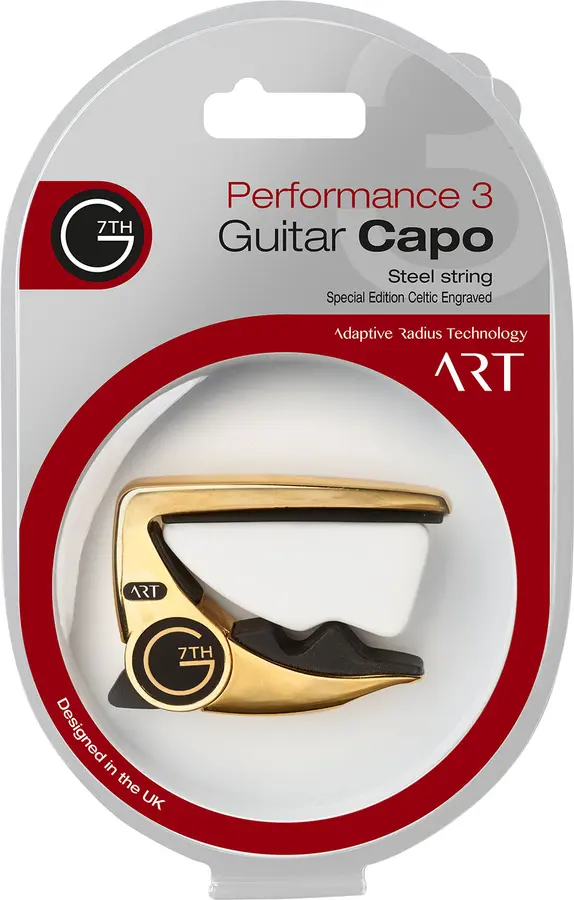 G7th Performance 3 Capo Gitar 6 String Celtic Gold 