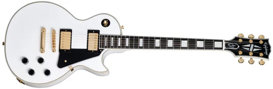 Epiphone Les Paul Custom Alpine White Incl Hard Case 