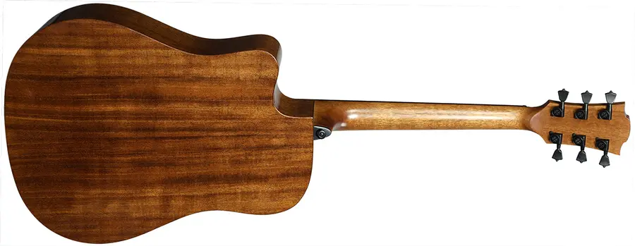 LAG T-RED Tramontane Dreadnought Cutaway Acoustic-Electric Red Burst 
