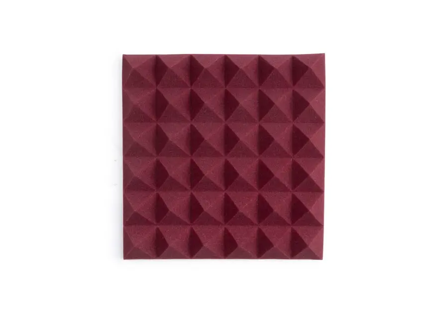 Gator Frameworks GFW-ACPNL1212PBDY-2PK 2 Pack of Burgundy 12x12" Acoustic Panel 