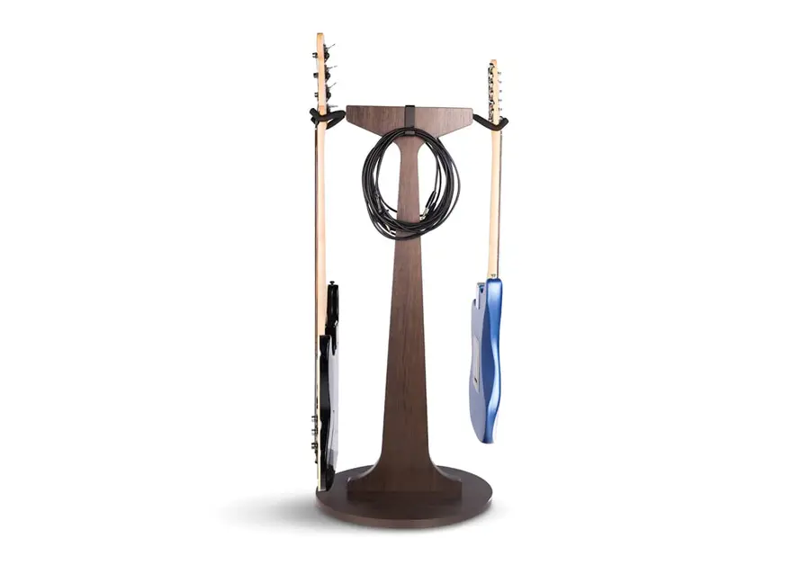 Gator Frameworks GFW-ELITEGTRHNGSTD-2X Brown Dual Hanging Guitar Stand 
