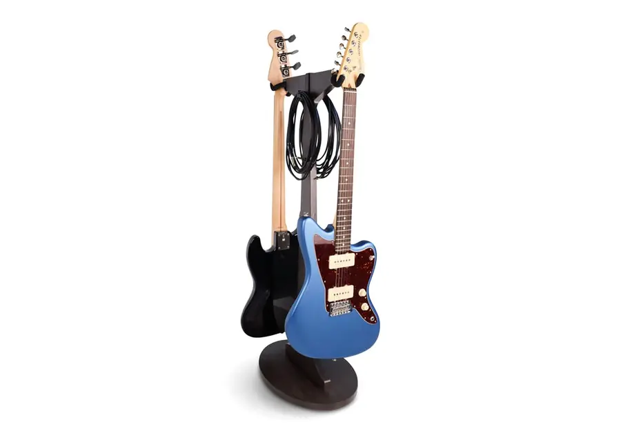 Gator Frameworks GFW-ELITEGTRHNGSTD-2X Brown Dual Hanging Guitar Stand 