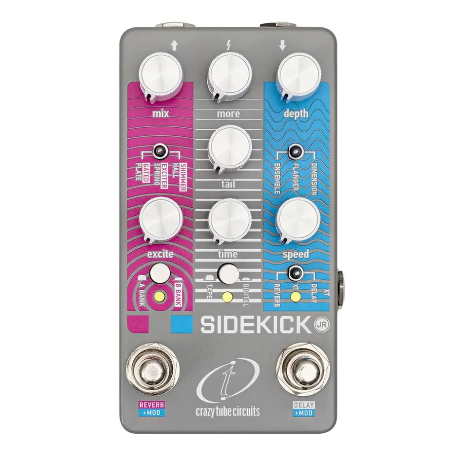 Crazy Tube Sidekick Jr Chorus,Flanger,Delay & Reverb 