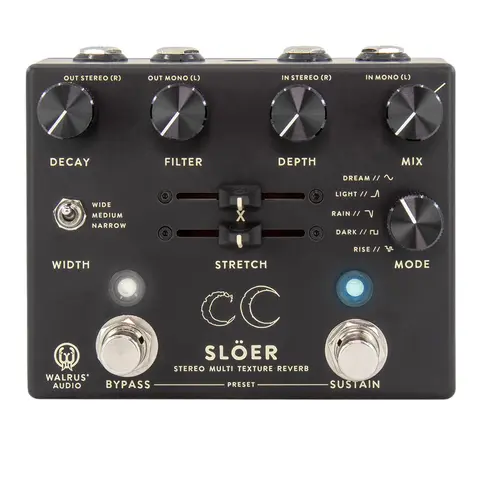 Walrus Audio Slöer Black Stereo Ambient Reverb Black