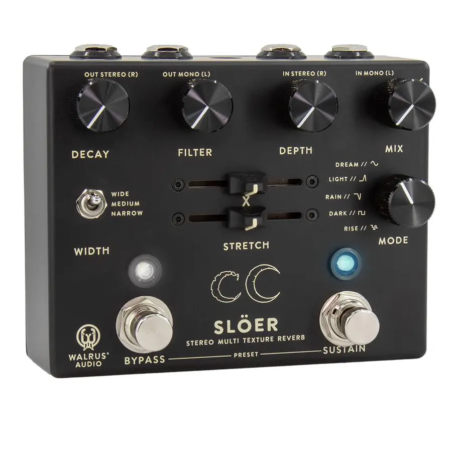 Walrus Audio Slöer Black Stereo Ambient Reverb Black 