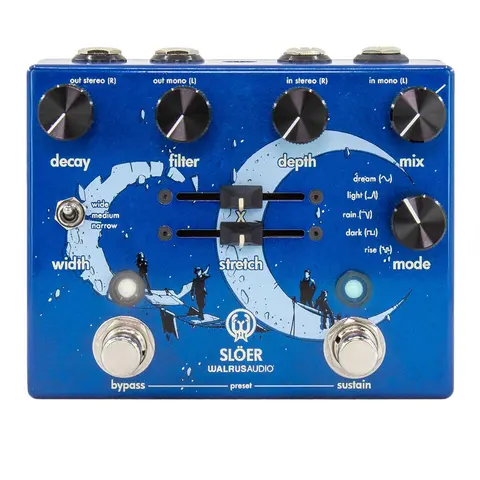 Walrus Audio Slöer Blue Stereo Ambient Reverb Blue