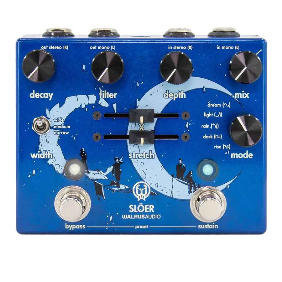 Walrus Audio Slöer Blue Stereo Ambient Reverb Blue 