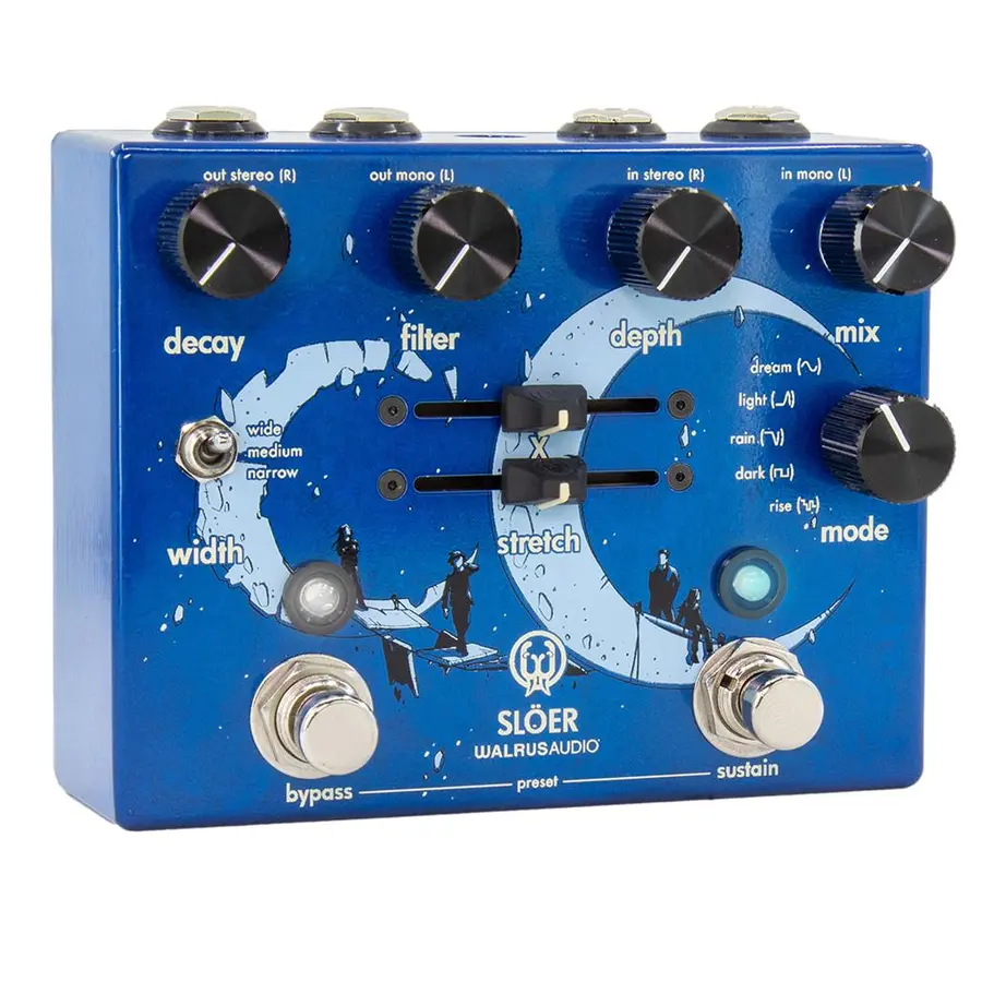 Walrus Audio Slöer Blue Stereo Ambient Reverb Blue 