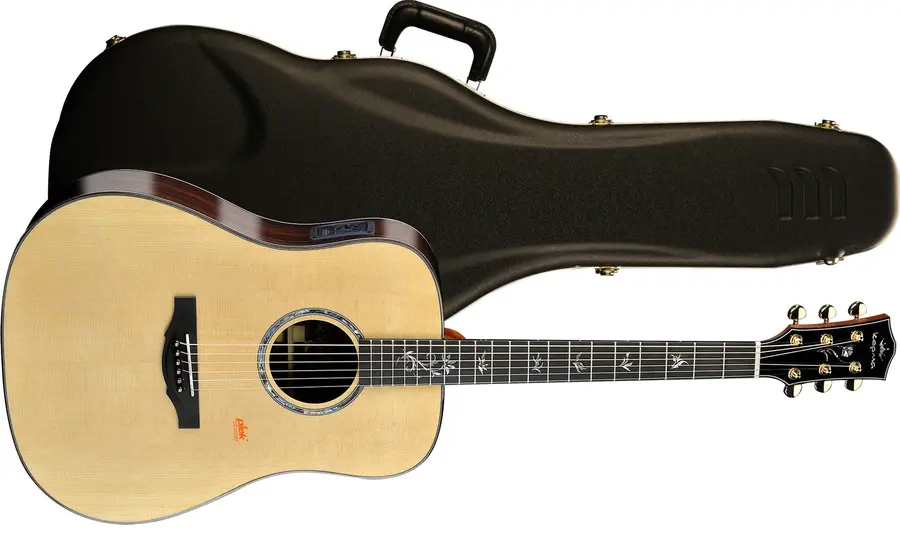 Kepma Guitars All Solid B1E Dreadnought Natural Ak.gitar m/pickup 