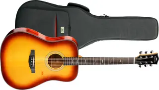 Kepma Guitars Solid Top F1 Cherry Burst Dreadnought Ak.gitar