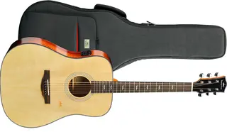 Kepma Guitars Solid Top F1E Natural Dreadnought Ak.gitar m/pickup