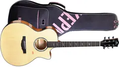 Kepma Guitars Solid Top F2SE Natural Grand Auditorium Ak.gitar m/pickup