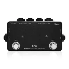 One Control Minimal Black Loop w/BJF A+B Switch / True Bypass Looper
