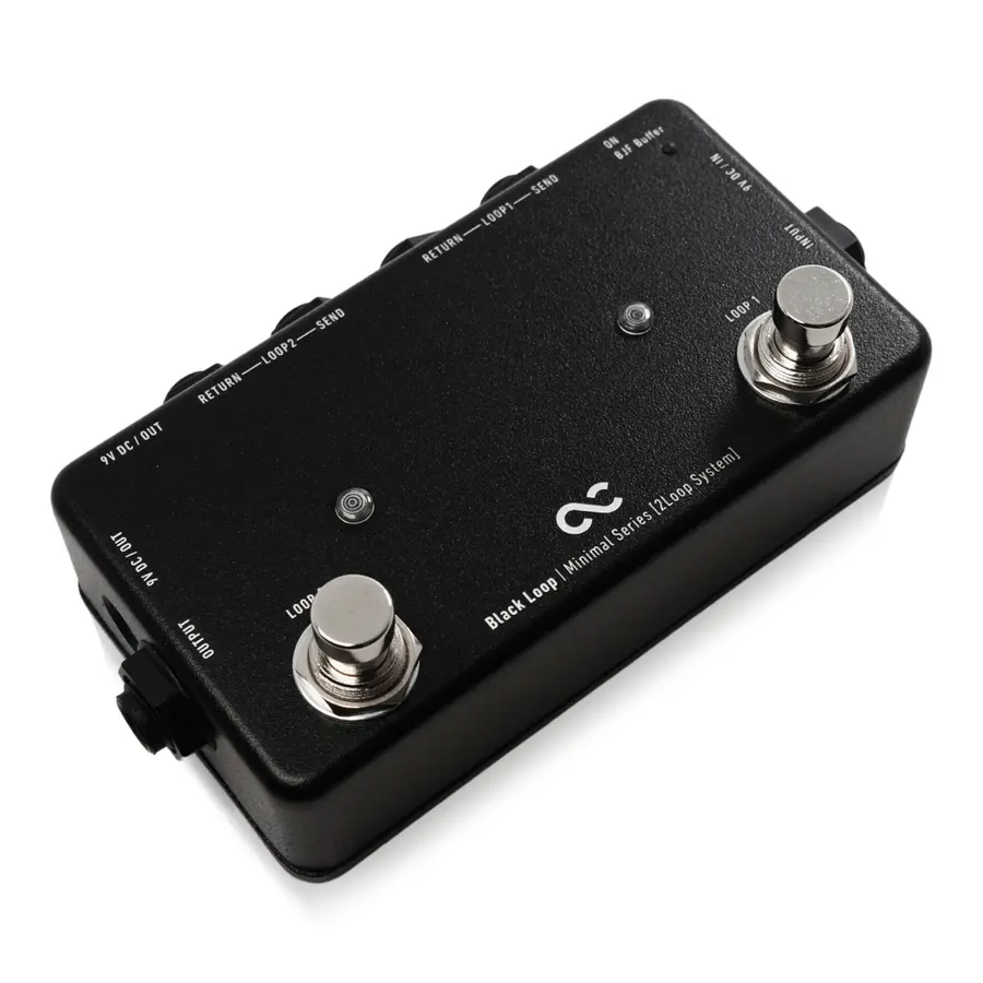 One Control Minimal Black Loop w/BJF A+B Switch / True Bypass Looper 