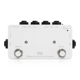 One Control Minimal White Loop with BJF A/B Switch / True Bypass Looper