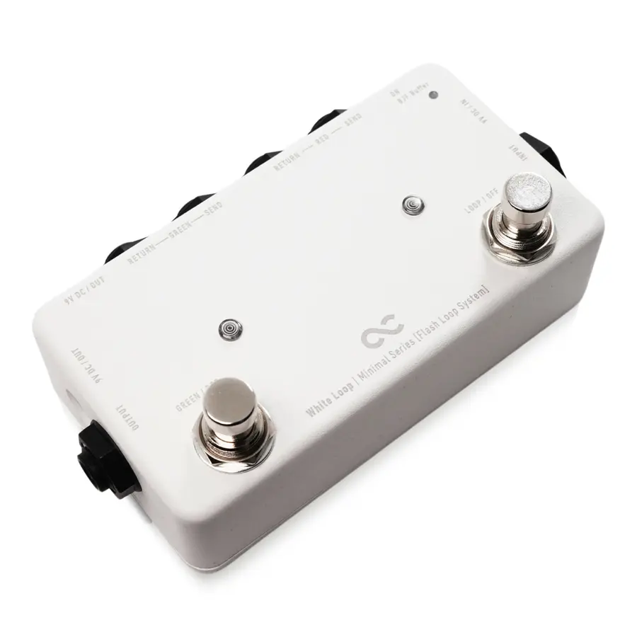 One Control Minimal White Loop with BJF A/B Switch / True Bypass Looper 