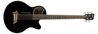 Warwick RockBass Alien Standard 5-String Fretless w/Lines, Solid Black Satin