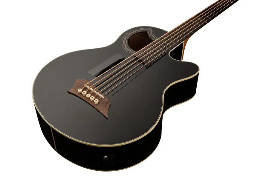 Warwick RockBass Alien Standard 5-String Fretless w/Lines, Solid Black Satin 