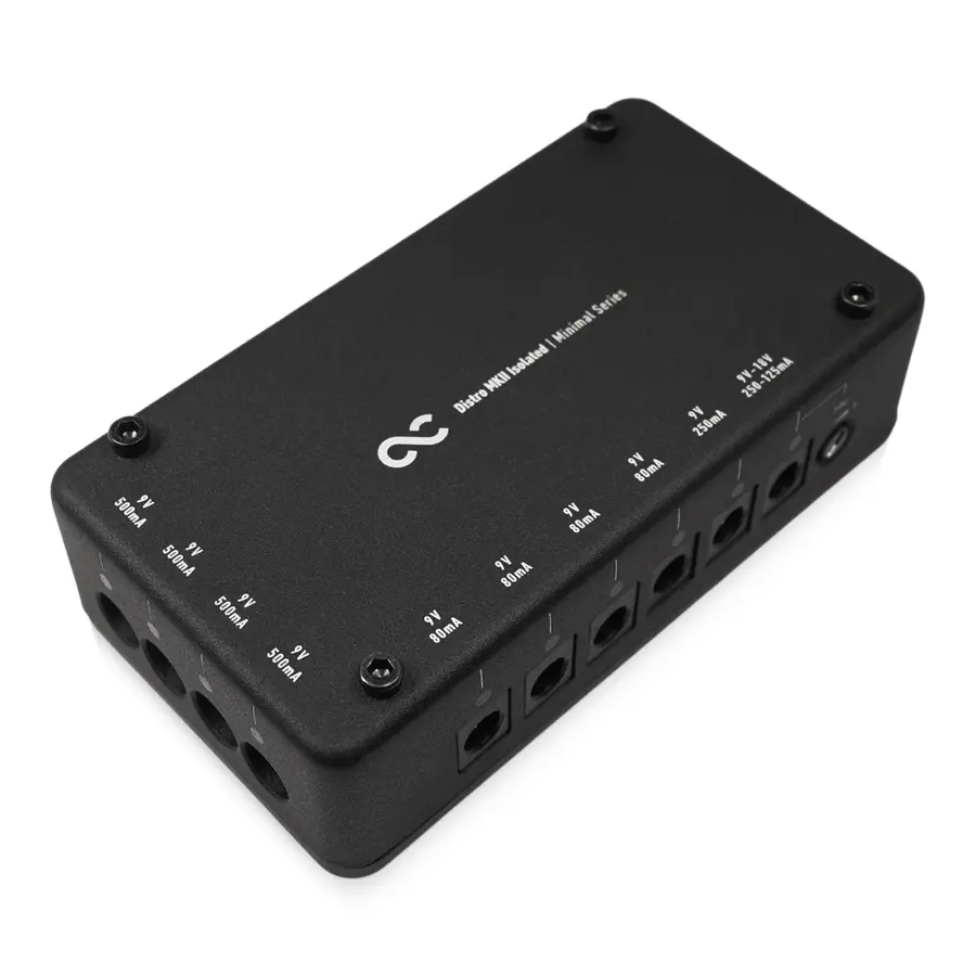 One Control Minimal Distro MKII Isolated Power Distributor, Black 