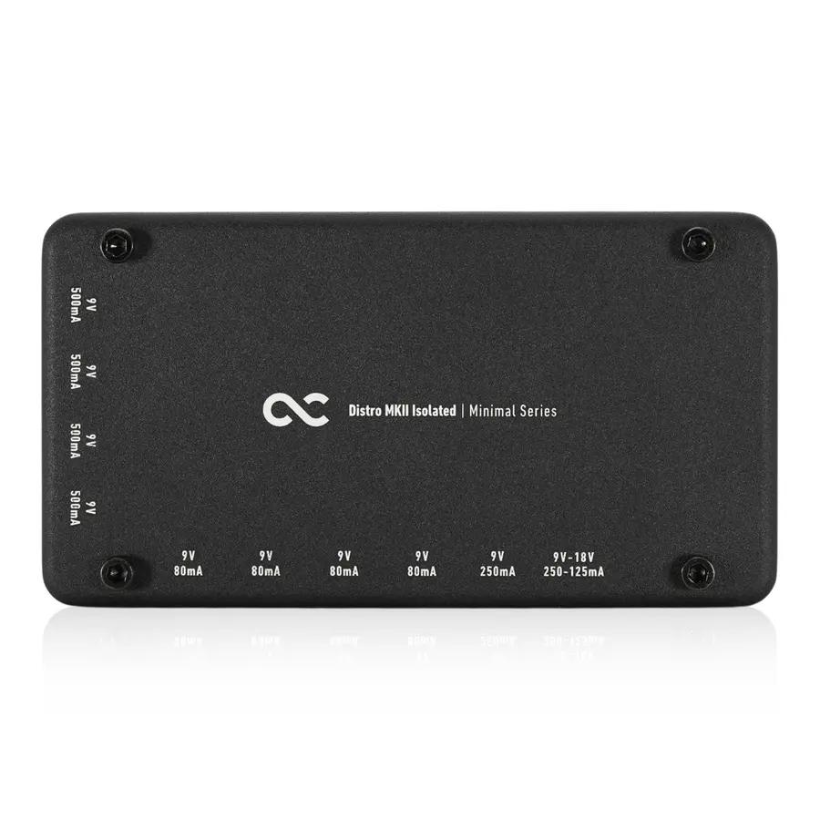 One Control Minimal Distro MKII Isolated Power Distributor, Black 