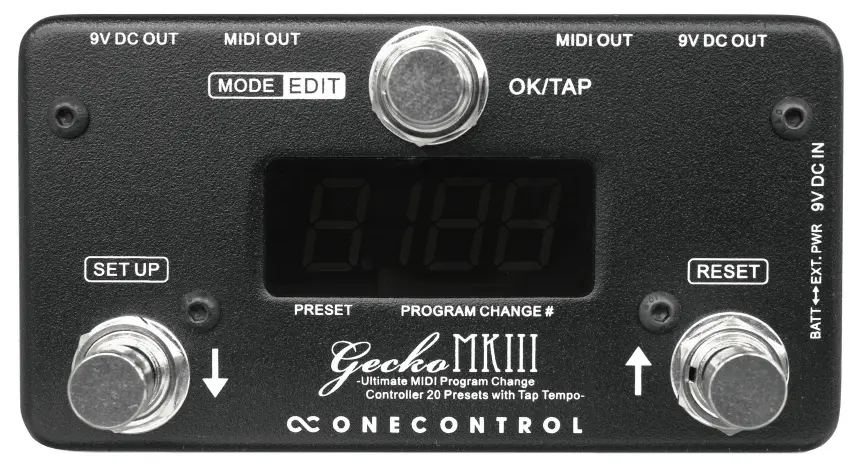 One Control Gecko MKIII Programmable MIDI Controller / Tap Tempo 
