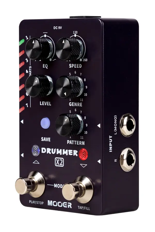 Mooer Drummer X2 Stereo Drum Machine Pedal 
