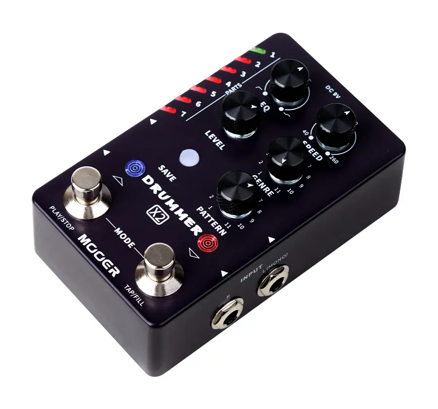 Mooer Drummer X2 Stereo Drum Machine Pedal 