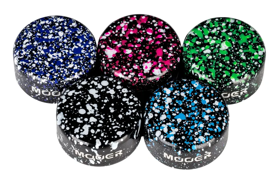 Mooer Rainbow Colorful Metal Footswitch Topper, 5-pakning 