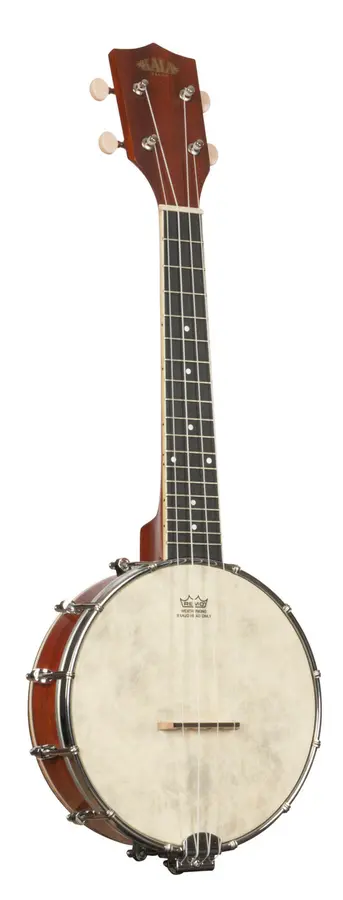 Kala KA-BNJ-MHG-C Natural Mahogany Banjo Concert Ukulele, med bag 