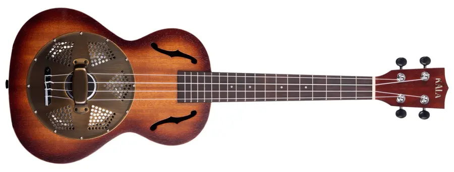 Kala KA-RES-BRS Resonator Brass Tenor Ukulele, med bag (UB-T) 