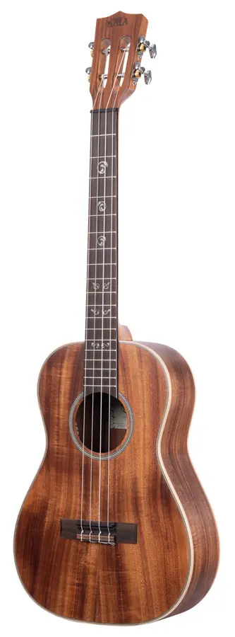 Kala KA-SA-B All Solid Acacia Baritone Ukulele, med case (UC-B) 