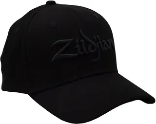 Zildjian Blackout Stretch Fit Hat L/XL Sort caps i stretch, broderte logoer