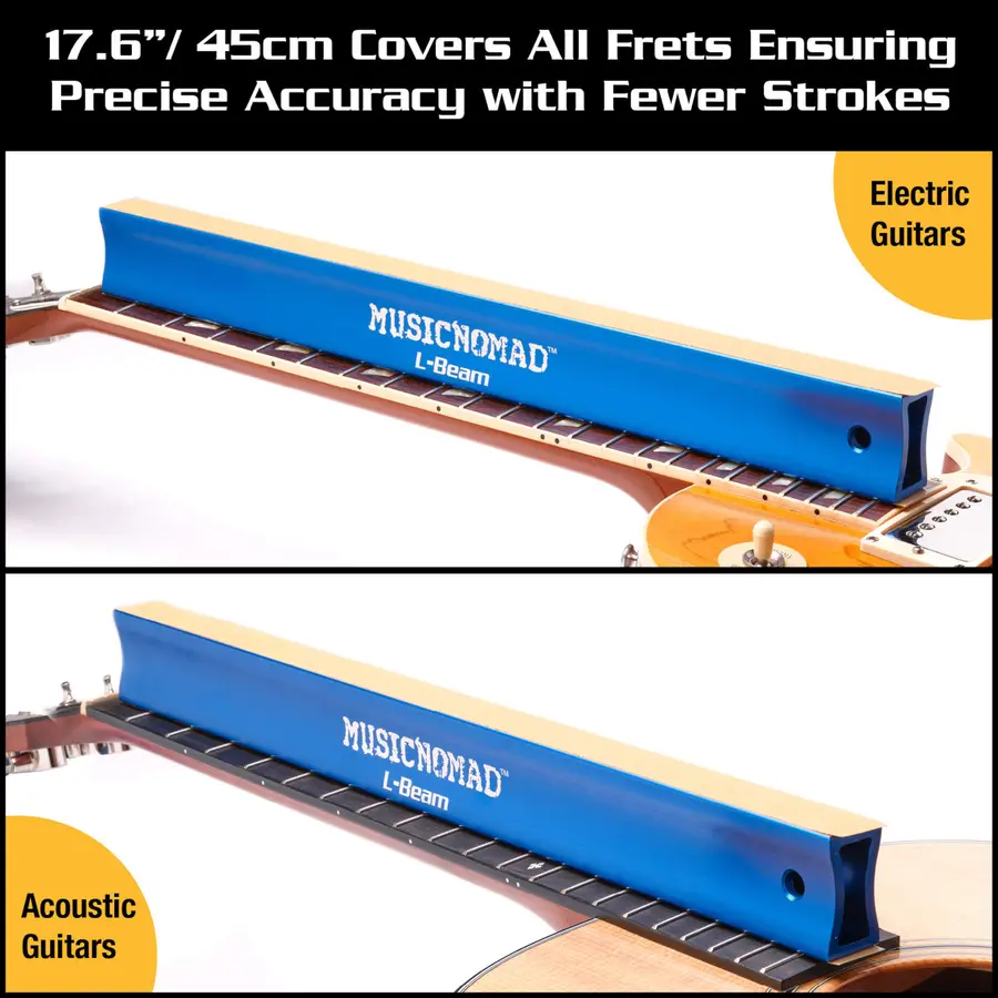 MusicNomad MN811 Slipeskinne for båndsliping gitar, 17.6" 