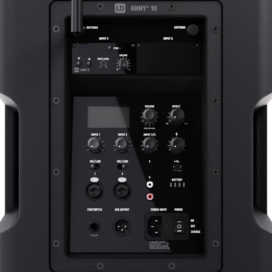 LD Systems ANNY 10 BPH B5 Kompakt-PA Batteri/BT, trådløst bøylesystem 